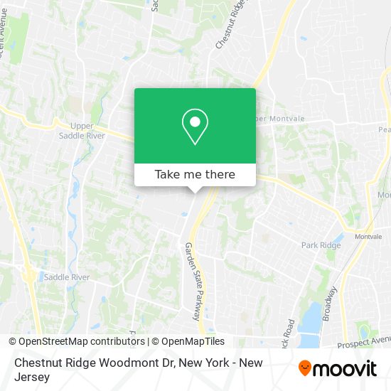 Mapa de Chestnut Ridge Woodmont Dr