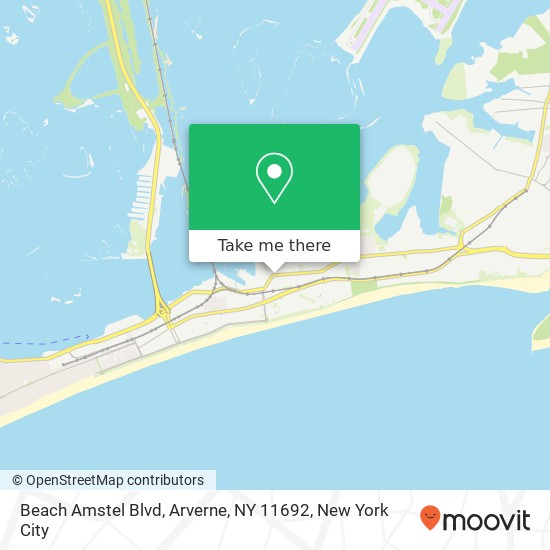 Mapa de Beach Amstel Blvd, Arverne, NY 11692