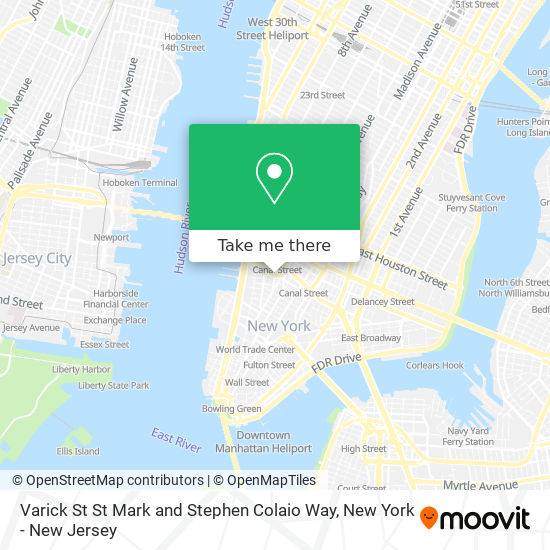 Mapa de Varick St St Mark and Stephen Colaio Way