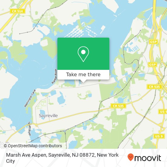 Marsh Ave Aspen, Sayreville, NJ 08872 map