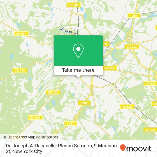 Mapa de Dr. Joseph A. Racanelli - Plastic Surgeon, 9 Madison St