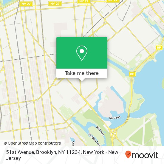 Mapa de 51st Avenue, Brooklyn, NY 11234