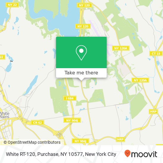 Mapa de White RT-120, Purchase, NY 10577