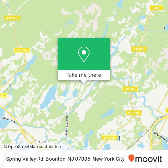 Mapa de Spring Valley Rd, Boonton, NJ 07005