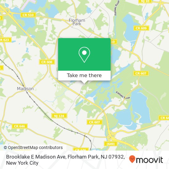 Brooklake E Madison Ave, Florham Park, NJ 07932 map