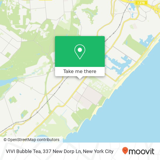 Mapa de VIVI Bubble Tea, 337 New Dorp Ln