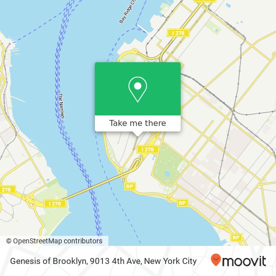 Genesis of Brooklyn, 9013 4th Ave map