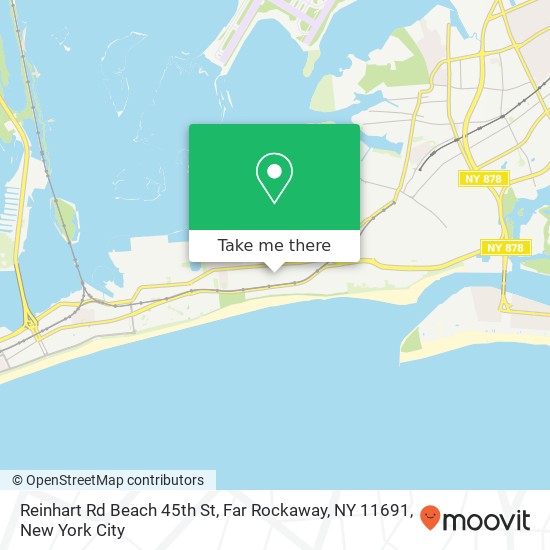 Reinhart Rd Beach 45th St, Far Rockaway, NY 11691 map