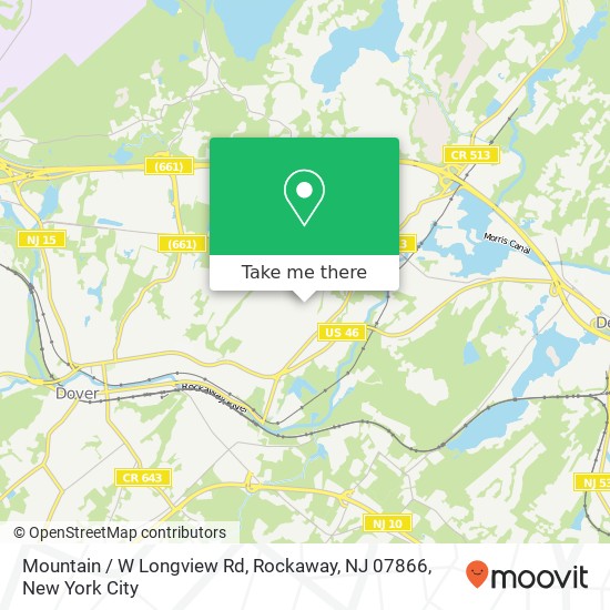 Mapa de Mountain / W Longview Rd, Rockaway, NJ 07866