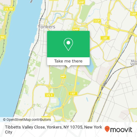 Tibbetts Valley Close, Yonkers, NY 10705 map