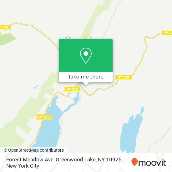 Forest Meadow Ave, Greenwood Lake, NY 10925 map