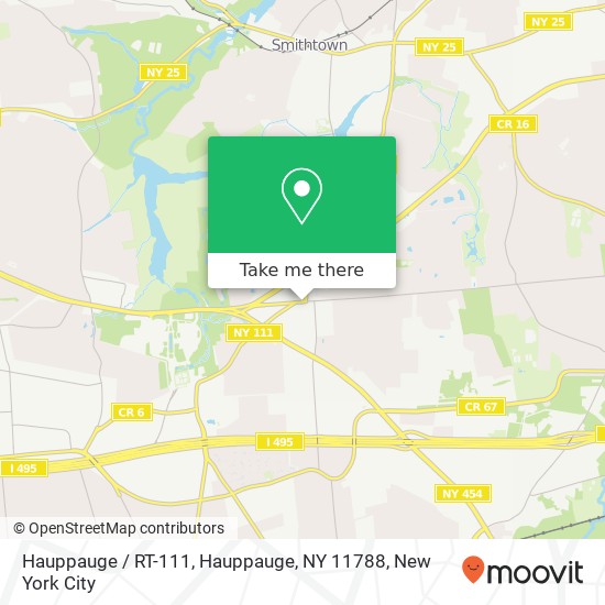 Mapa de Hauppauge / RT-111, Hauppauge, NY 11788