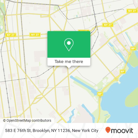 583 E 76th St, Brooklyn, NY 11236 map