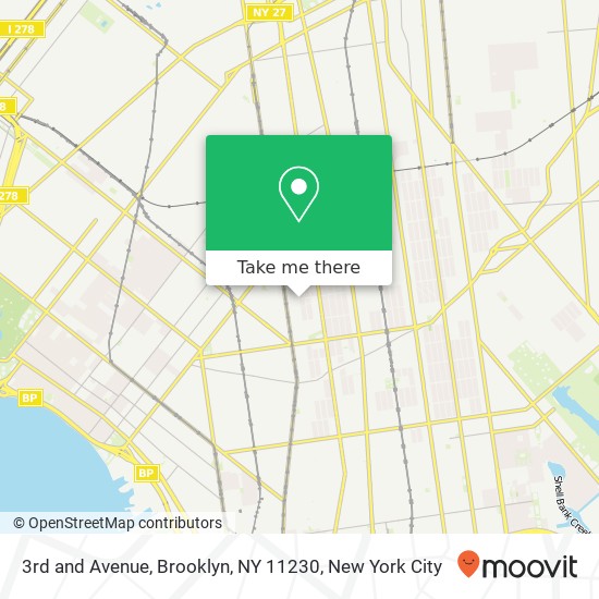 Mapa de 3rd and Avenue, Brooklyn, NY 11230