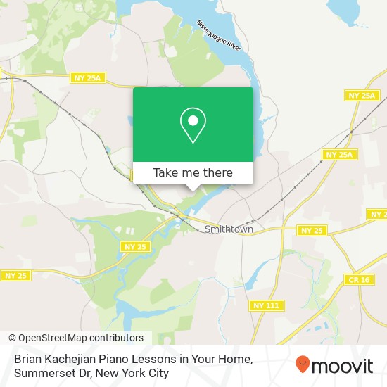 Mapa de Brian Kachejian Piano Lessons in Your Home, Summerset Dr