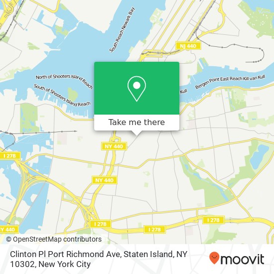 Clinton Pl Port Richmond Ave, Staten Island, NY 10302 map