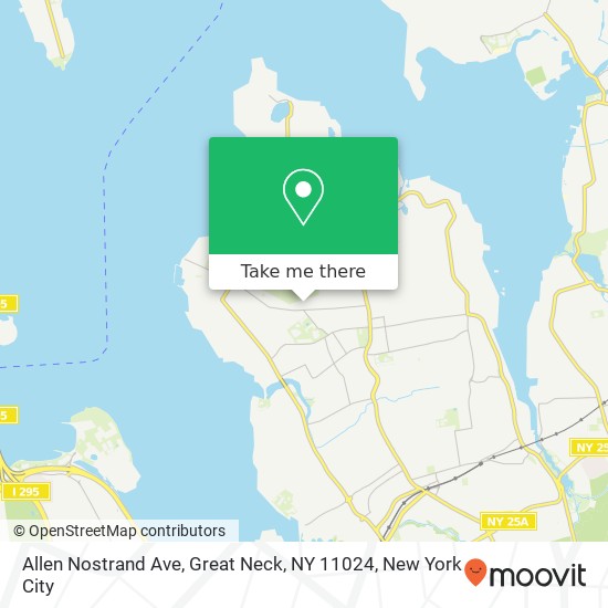 Mapa de Allen Nostrand Ave, Great Neck, NY 11024