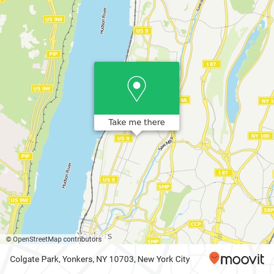 Mapa de Colgate Park, Yonkers, NY 10703