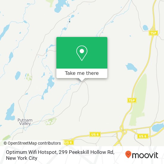 Optimum Wifi Hotspot, 299 Peekskill Hollow Rd map