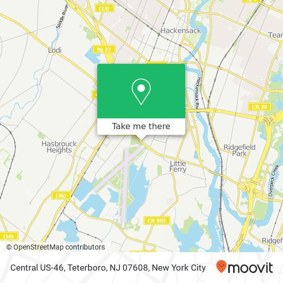 Central US-46, Teterboro, NJ 07608 map