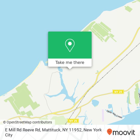 E Mill Rd Reeve Rd, Mattituck, NY 11952 map