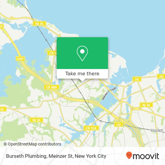 Burseth Plumbing, Meinzer St map