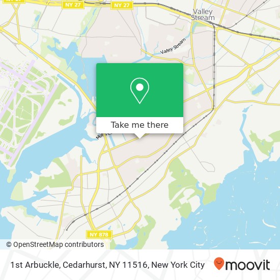 Mapa de 1st Arbuckle, Cedarhurst, NY 11516