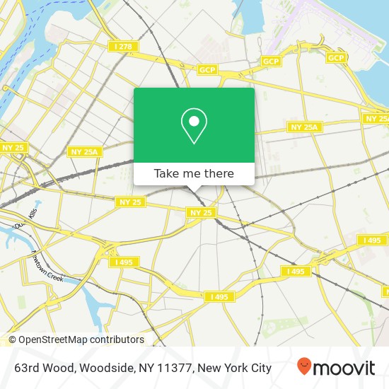 63rd Wood, Woodside, NY 11377 map