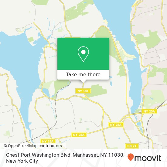 Mapa de Chest Port Washington Blvd, Manhasset, NY 11030