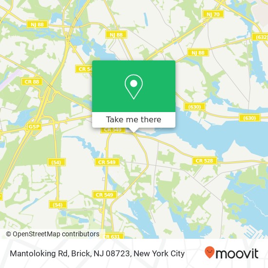 Mantoloking Rd, Brick, NJ 08723 map