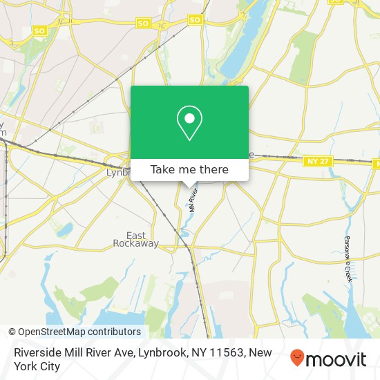 Mapa de Riverside Mill River Ave, Lynbrook, NY 11563