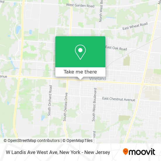 Mapa de W Landis Ave West Ave