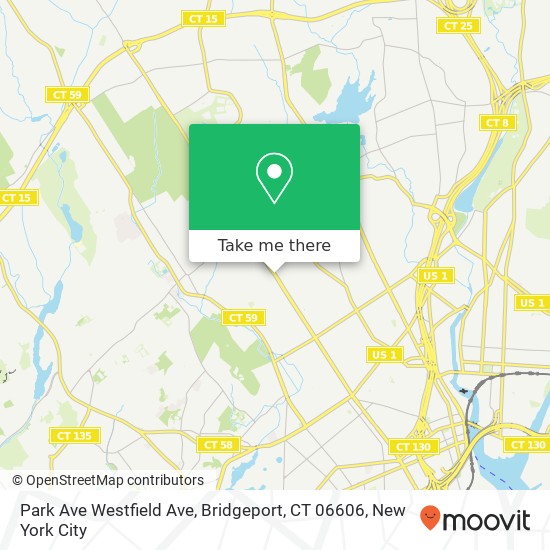 Park Ave Westfield Ave, Bridgeport, CT 06606 map