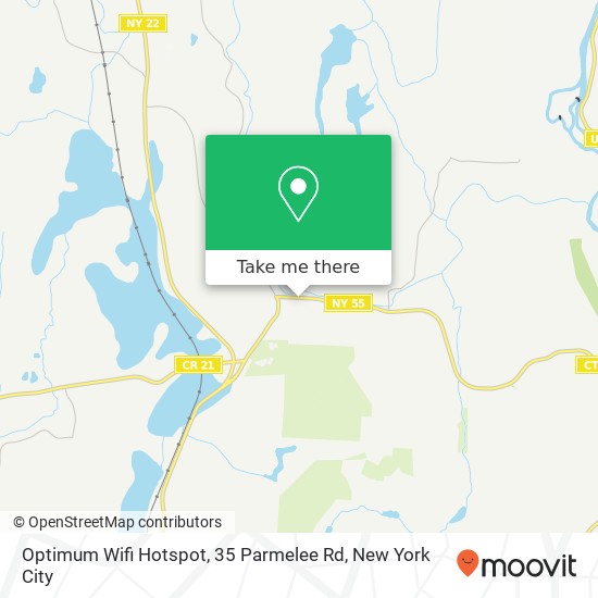 Optimum Wifi Hotspot, 35 Parmelee Rd map