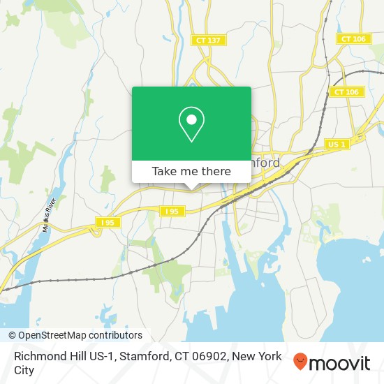 Richmond Hill US-1, Stamford, CT 06902 map