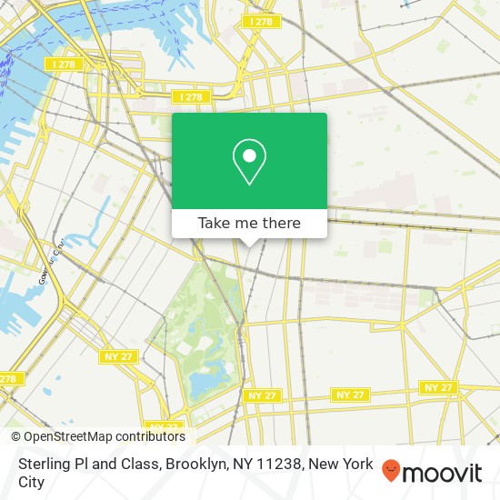 Mapa de Sterling Pl and Class, Brooklyn, NY 11238