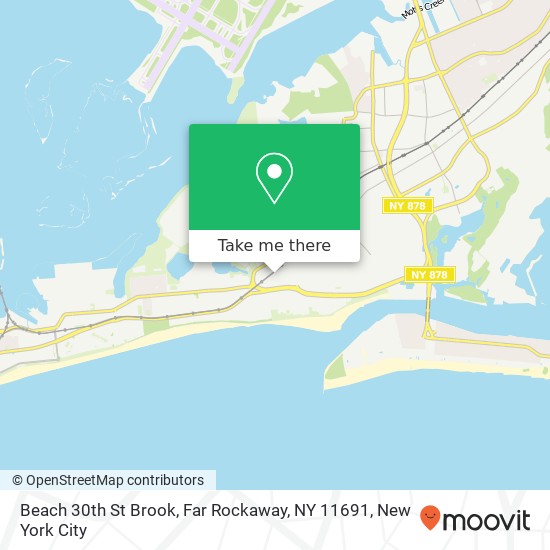 Mapa de Beach 30th St Brook, Far Rockaway, NY 11691