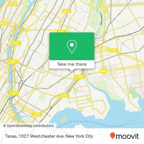 Texas, 1027 Westchester Ave map