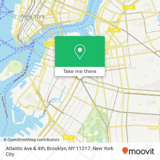 Atlantic Ave & 4th, Brooklyn, NY 11217 map