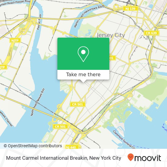Mapa de Mount Carmel International Breakin