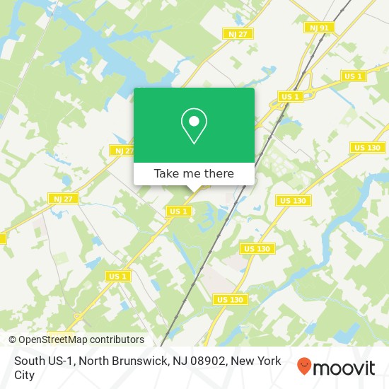 South US-1, North Brunswick, NJ 08902 map