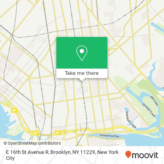 E 16th St Avenue R, Brooklyn, NY 11229 map