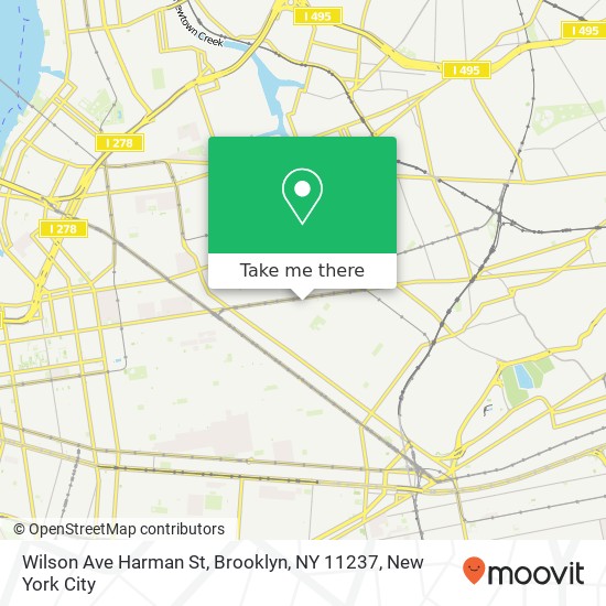 Wilson Ave Harman St, Brooklyn, NY 11237 map