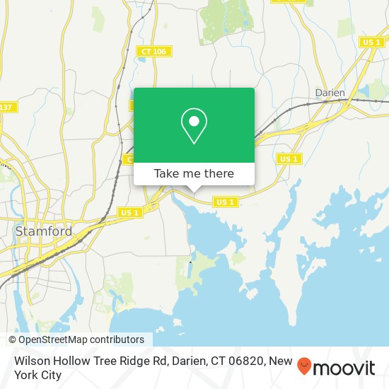 Mapa de Wilson Hollow Tree Ridge Rd, Darien, CT 06820