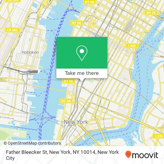 Father Bleecker St, New York, NY 10014 map