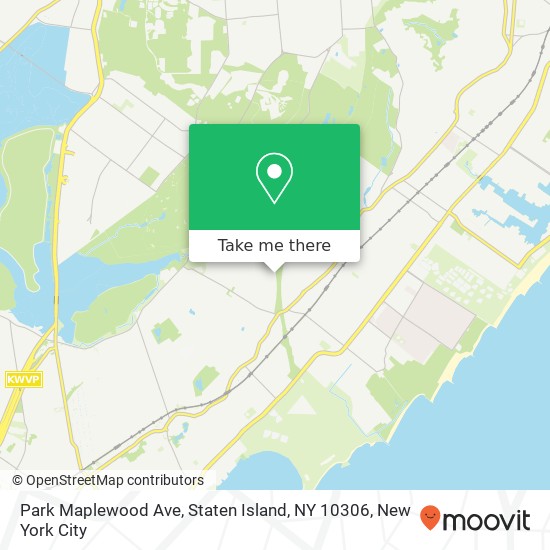 Mapa de Park Maplewood Ave, Staten Island, NY 10306