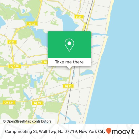 Campmeeting St, Wall Twp, NJ 07719 map