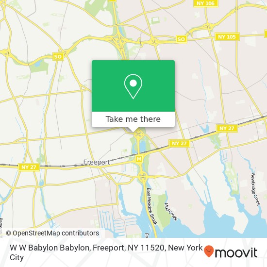 W W Babylon Babylon, Freeport, NY 11520 map