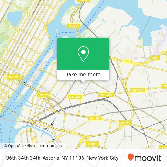 36th 34th 34th, Astoria, NY 11106 map