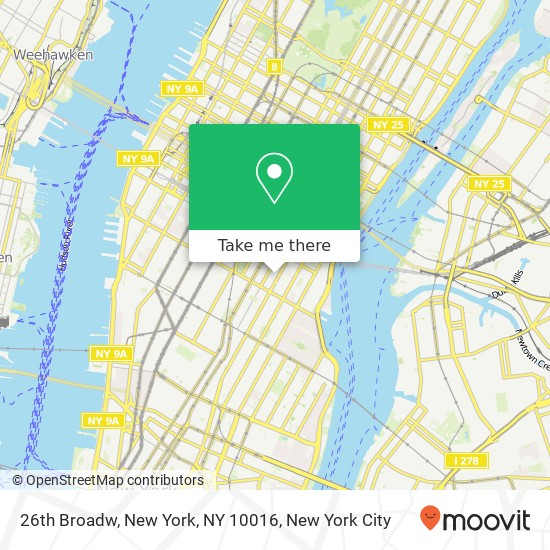 Mapa de 26th Broadw, New York, NY 10016